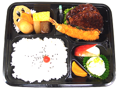 海老・ハンバーグ弁当