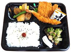 海老・とんかつ弁当